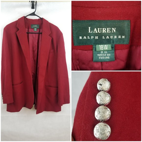 ralph lauren plus size blazer